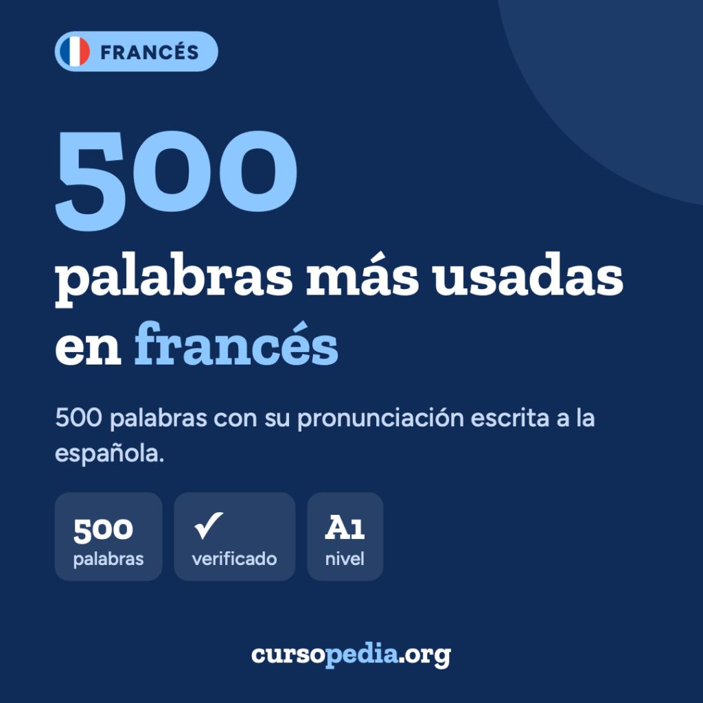 Las 500 palabras más usadas en francés — imagen 1 de 51