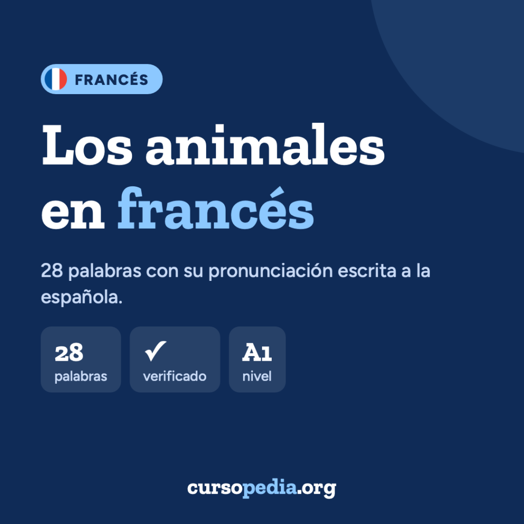 Los animales en francés — imagen 1 de 6