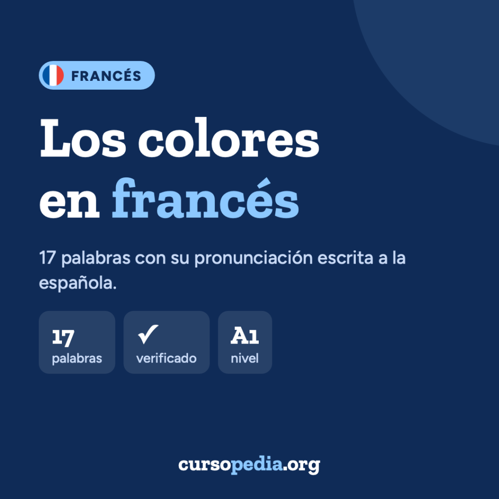 Los colores en francés — imagen 1 de 4