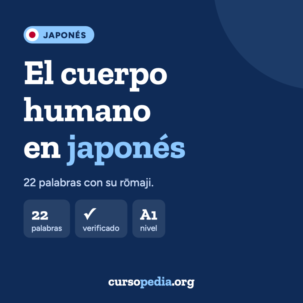 El cuerpo humano en japonés — imagen 1 de 5