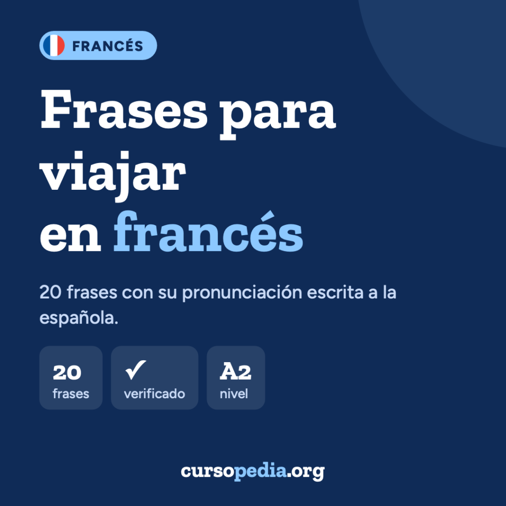 Frases para viajar en francés — imagen 1 de 5