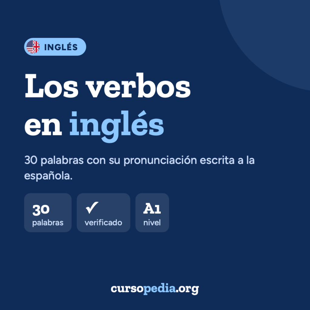 Los verbos en inglés — imagen 1 de 6